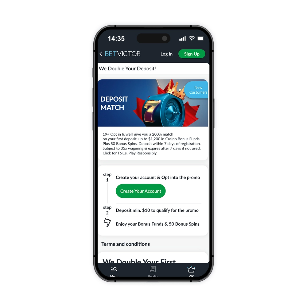 BetVictor casino welcome bonus