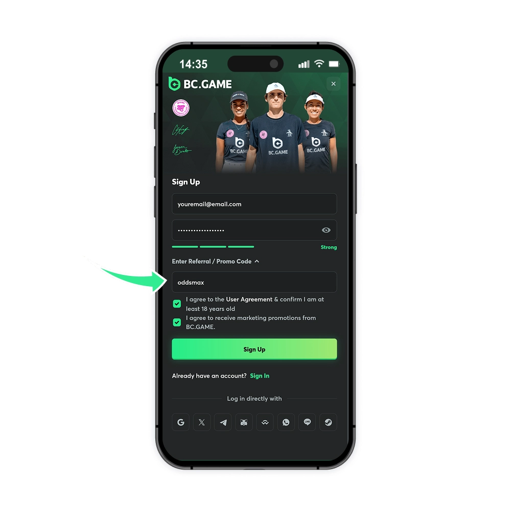BC Game promo code
