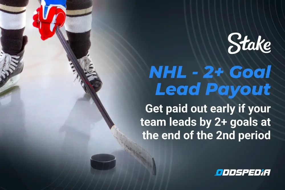Stake NHL 2+ Goal Lead Early Payout