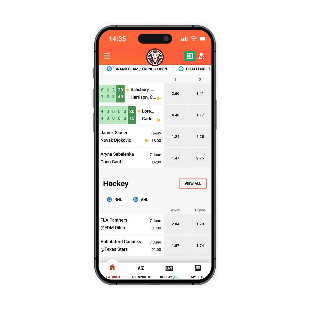 LeoVegas Canada betslip