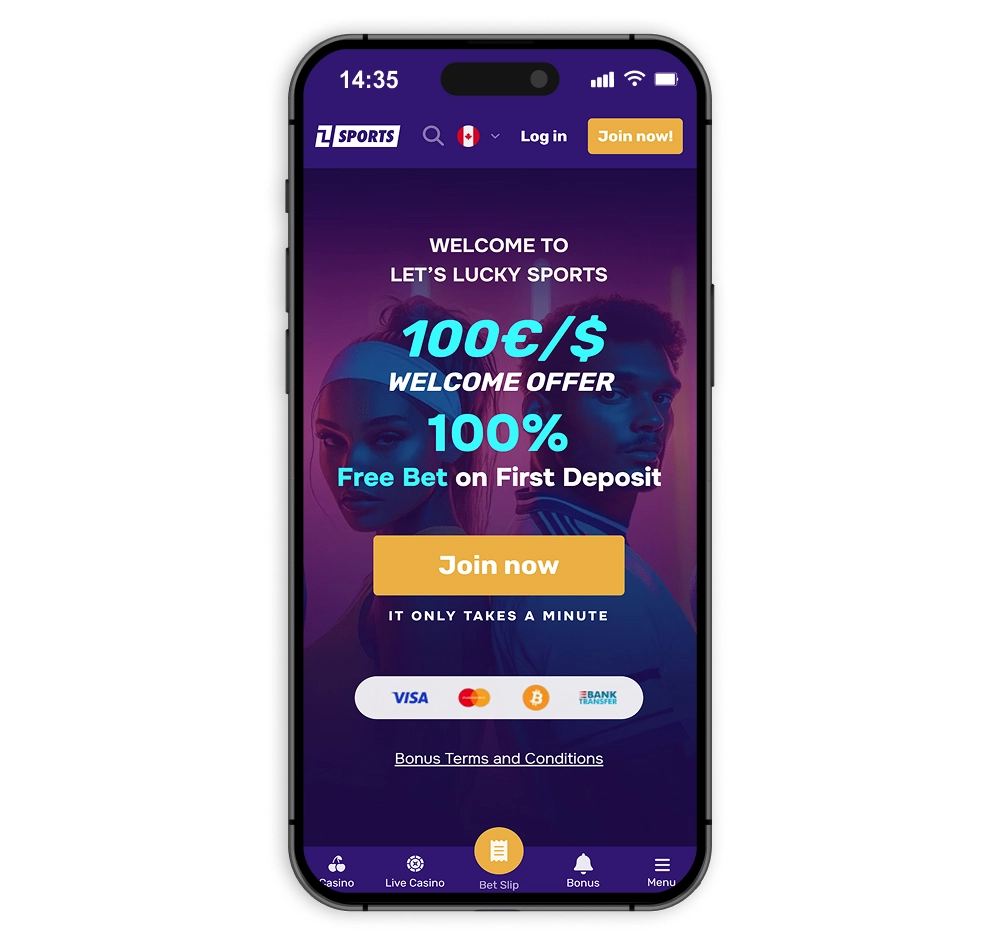 Let's Lucky Canada sign up