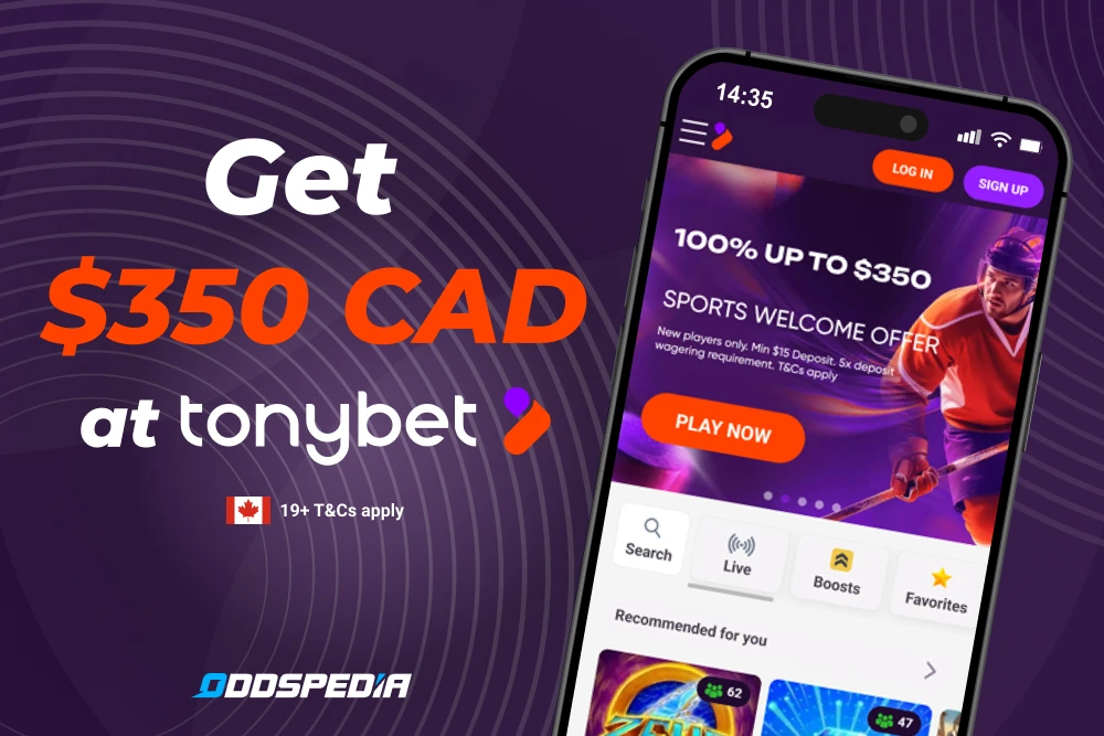 TonyBet Canada promo code