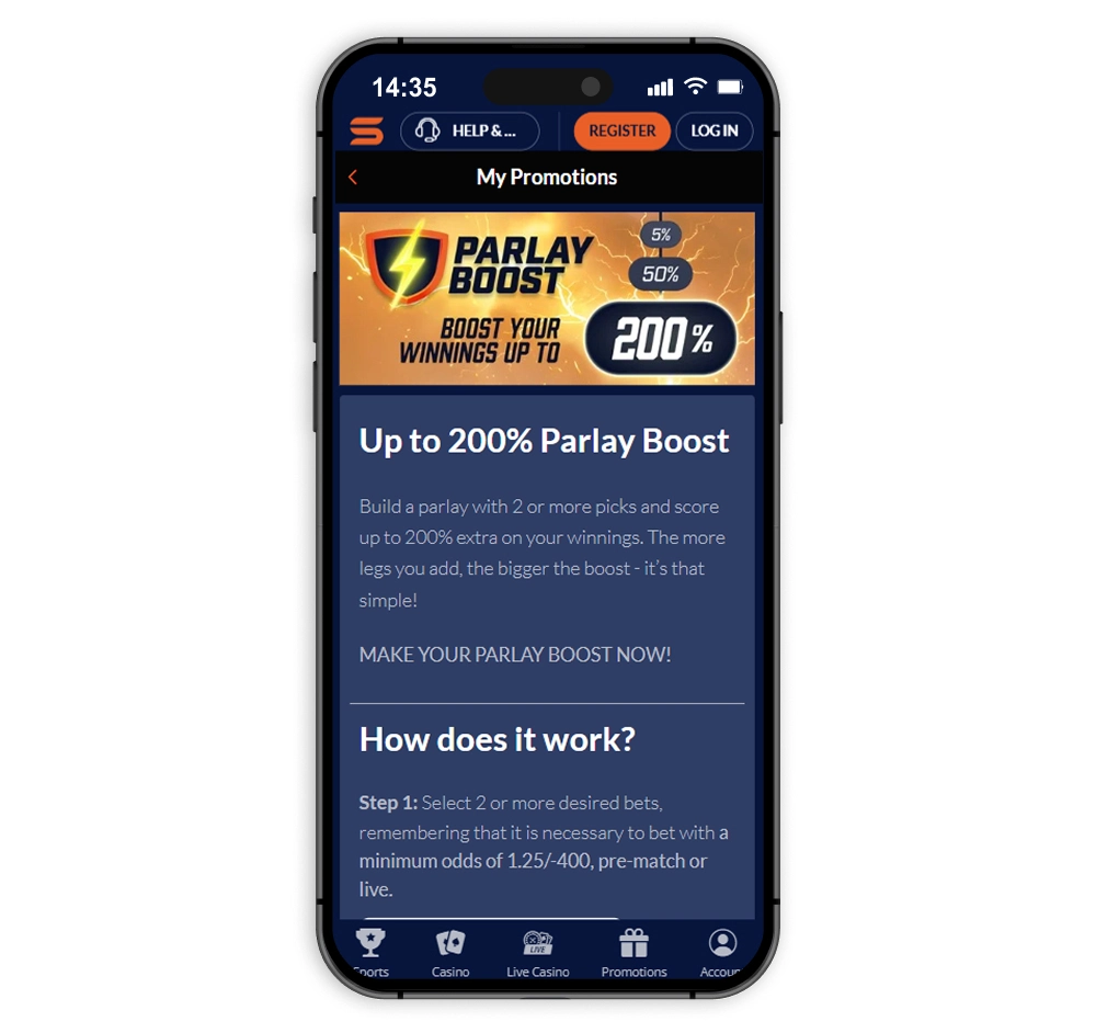 Sports Interaction existing customer promos