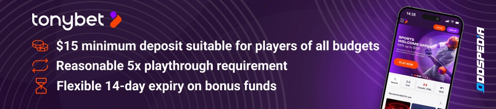 TonyBet Canada promos
