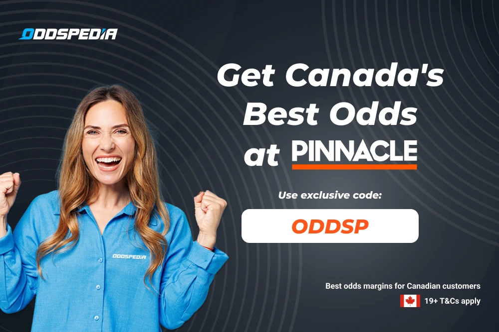There is no Pinnacle Canada welcome bonus but the excellent odds make it worth signing up.