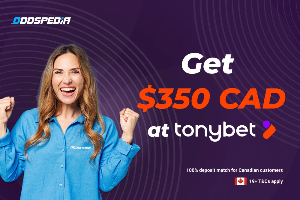 TonyBet Canada bonus code